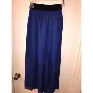 Navy blue maxi dress